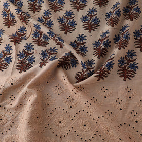 Natural Dyed Hand Block Print Ajrakh Cotton Hakoba Fabric 04