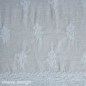 Chikankari Hand Embroidery Mul Cotton Kurta Material 