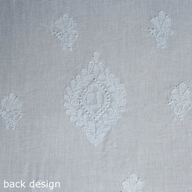 Chikankari Hand Embroidery Mul Cotton Kurta Material 