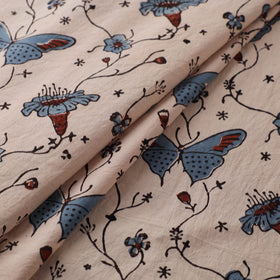 Beige - Kutch Hand Block Ajrakh Print Natural Dyed Cotton Fabric 03