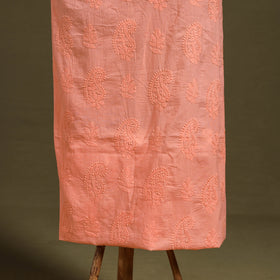 Chikankari Hand Embroidery Mul Cotton Kurta Material 