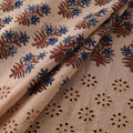 Natural Dyed Hand Block Print Ajrakh Cotton Hakoba Fabric 07