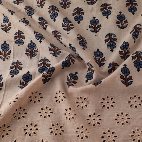 Natural Dyed Hand Block Print Ajrakh Cotton Hakoba Fabric 10
