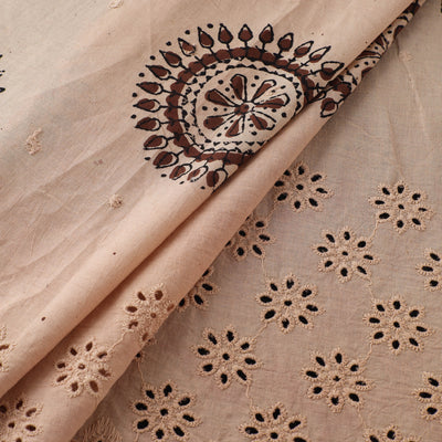 Natural Dyed Hand Block Print Ajrakh Cotton Hakoba Fabric 09