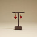 Red - Channapatna Handcrafted Wooden Earrings 30