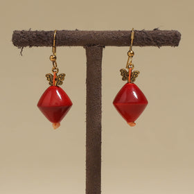 Red - Channapatna Handcrafted Wooden Earrings 30