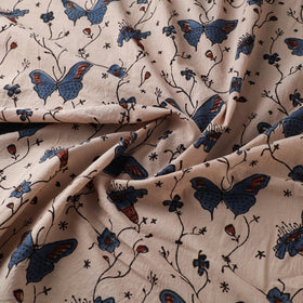 Beige - Kutch Hand Block Ajrakh Print Natural Dyed Cotton Fabric 10