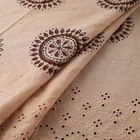 Natural Dyed Hand Block Print Ajrakh Cotton Hakoba Fabric 11