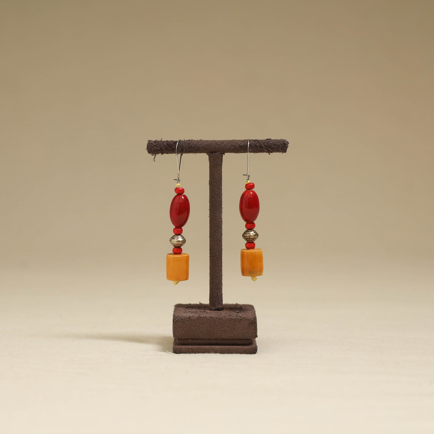 Orange - Channapatna Handcrafted Wooden Earrings 31