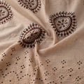 Beige - Natural Dyed Hand Block Print Ajrakh Cotton Hakoba Fabric 11