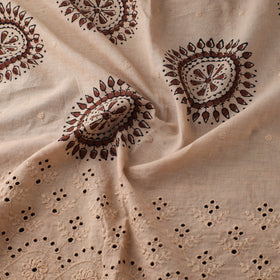 Natural Dyed Hand Block Print Ajrakh Cotton Hakoba Fabric 11