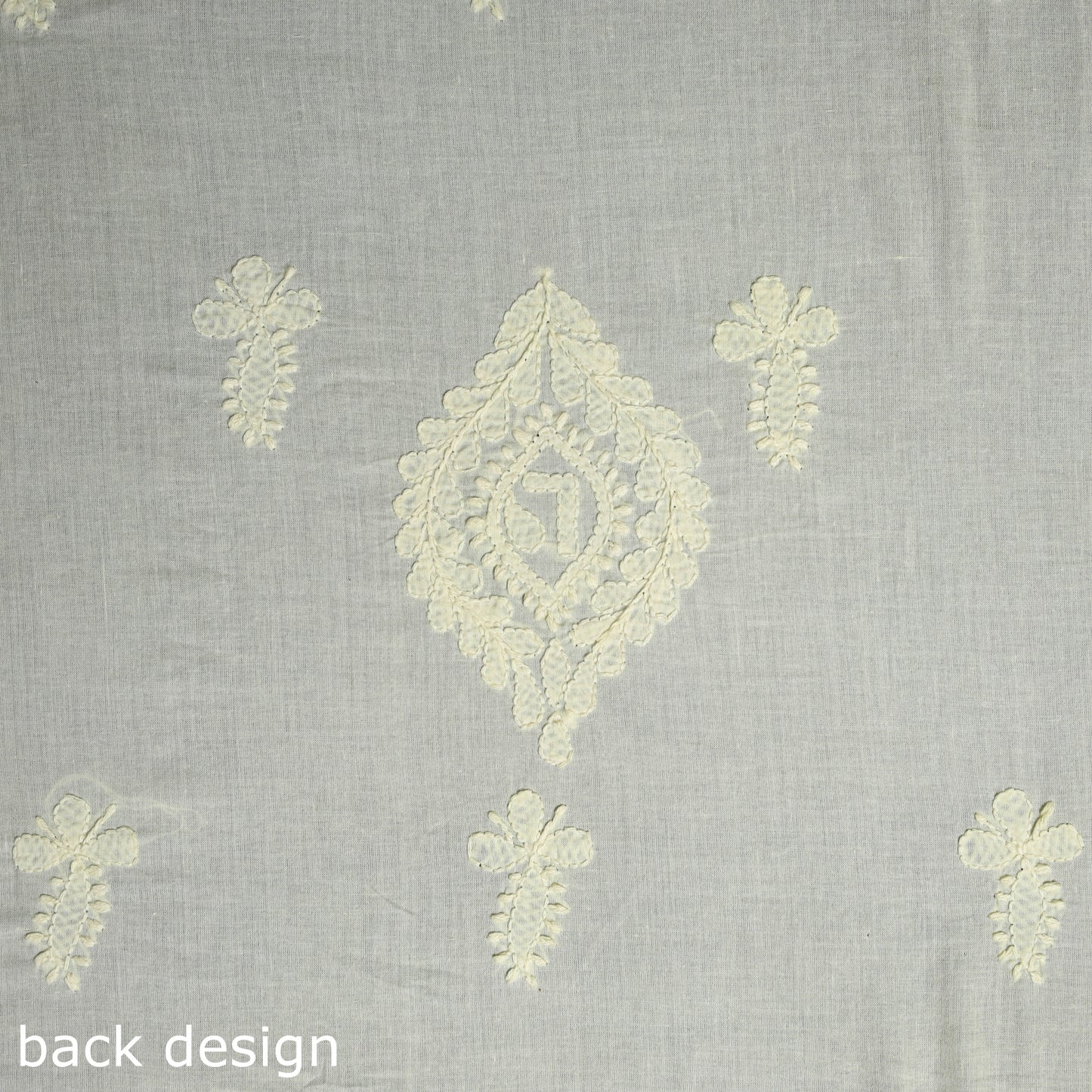 Yellow Chikankari Hand Embroidery Mul Cotton Kurta Material 