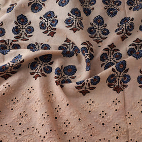 Natural Dyed Hand Block Print Ajrakh Cotton Hakoba Fabric 13