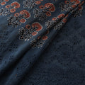 Natural Dyed Hand Block Print Ajrakh Cotton Hakoba Fabric 14