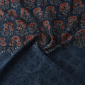 Blue - Natural Dyed Hand Block Print Ajrakh Cotton Hakoba Fabric 14