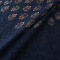 Natural Dyed Hand Block Print Ajrakh Cotton Hakoba Fabric 15