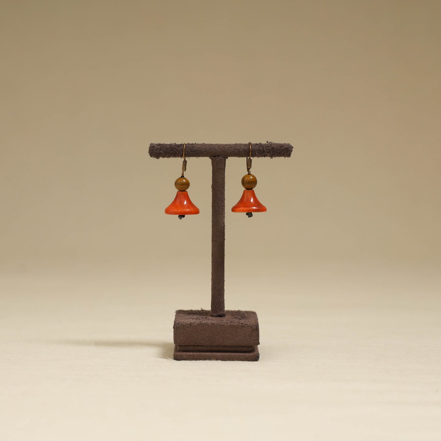 Orange - Channapatna Handcrafted Wooden Earrings 37