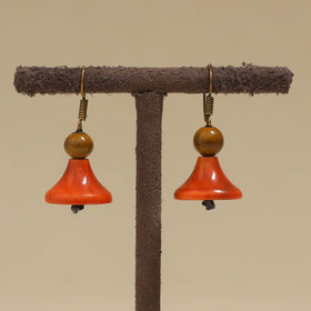 Orange - Channapatna Handcrafted Wooden Earrings 37