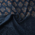 Blue - Natural Dyed Hand Block Print Ajrakh Cotton Hakoba Fabric 16