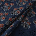 Natural Dyed Hand Block Print Ajrakh Cotton Hakoba Fabric 17