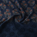 Blue - Natural Dyed Hand Block Print Ajrakh Cotton Hakoba Fabric 17