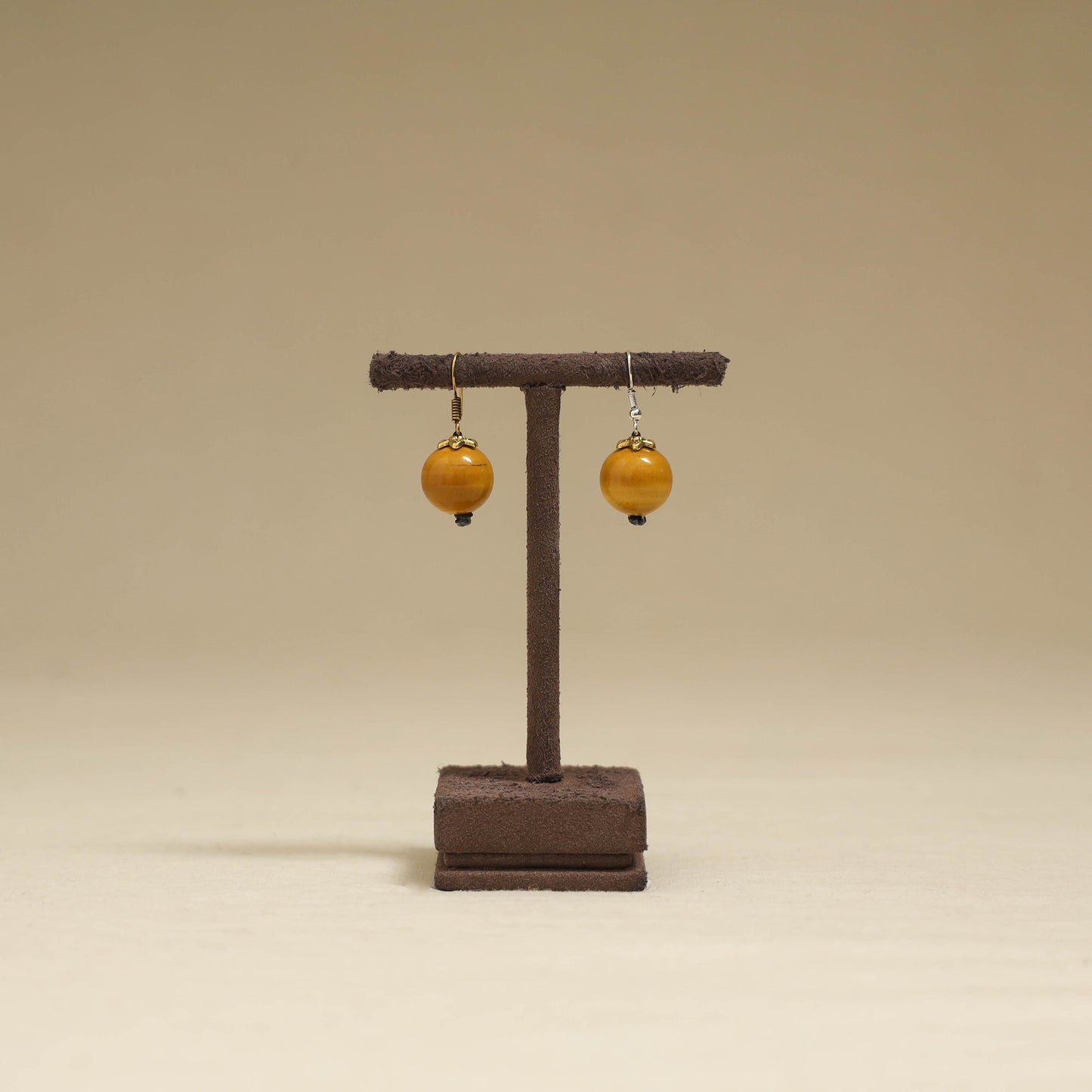 Yellow - Channapatna Handcrafted Wooden Earrings 40