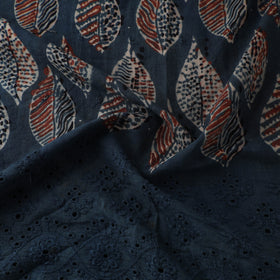 Natural Dyed Hand Block Print Ajrakh Cotton Hakoba Fabric 18