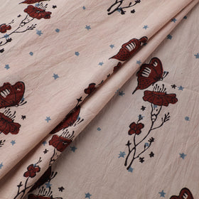 Beige - Kutch Hand Block Ajrakh Print Natural Dyed Cotton Fabric 22
