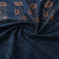 Blue - Natural Dyed Hand Block Print Ajrakh Cotton Hakoba Fabric 20
