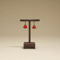 Red - Channapatna Handcrafted Wooden Earrings 45