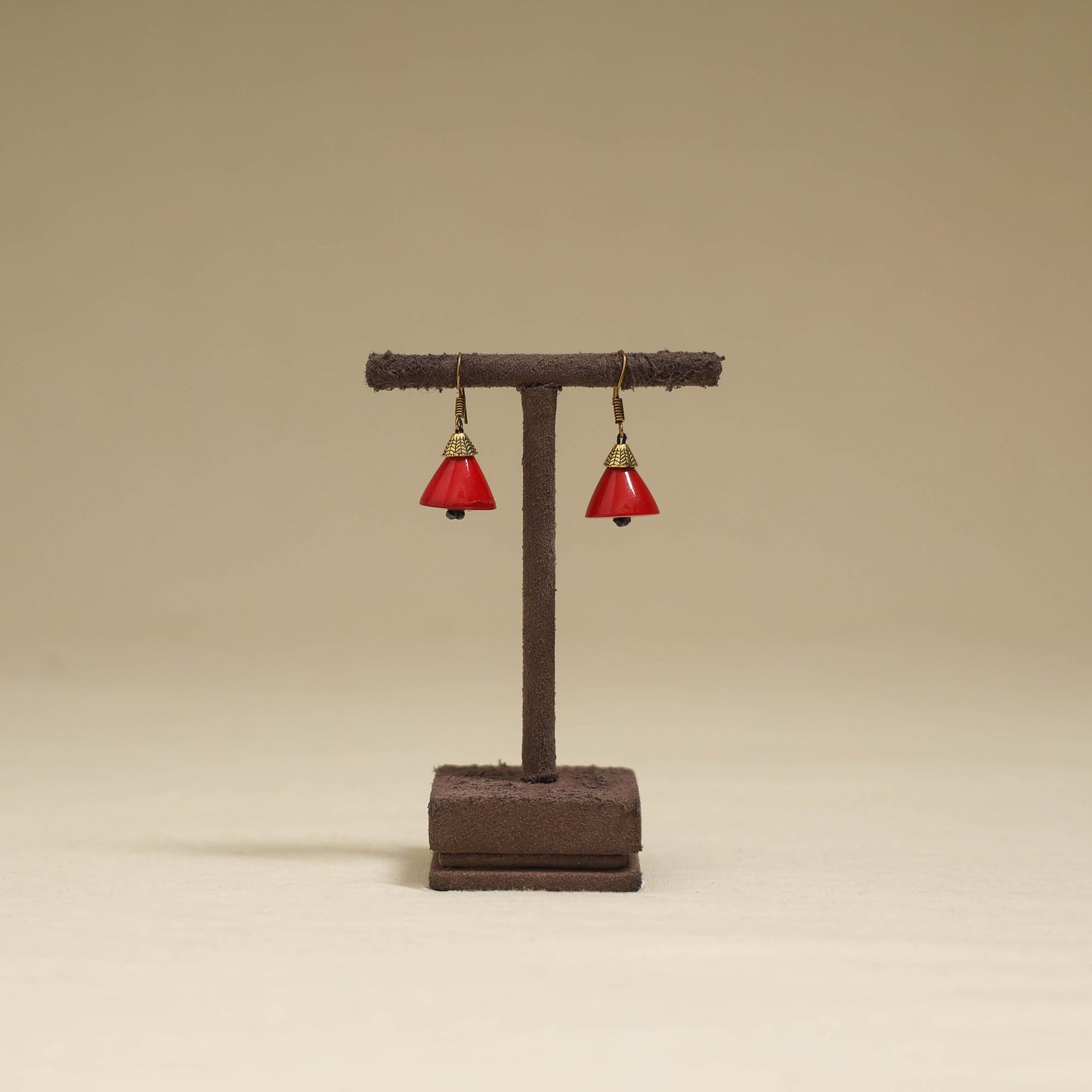 Red - Channapatna Handcrafted Wooden Earrings 45