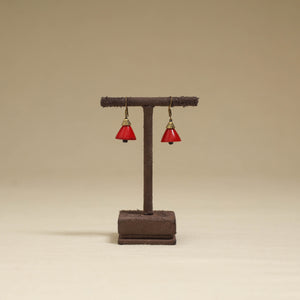 Red - Channapatna Handcrafted Wooden Earrings 45