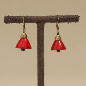 Red - Channapatna Handcrafted Wooden Earrings 45