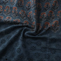 Blue - Natural Dyed Hand Block Print Ajrakh Cotton Hakoba Fabric 22