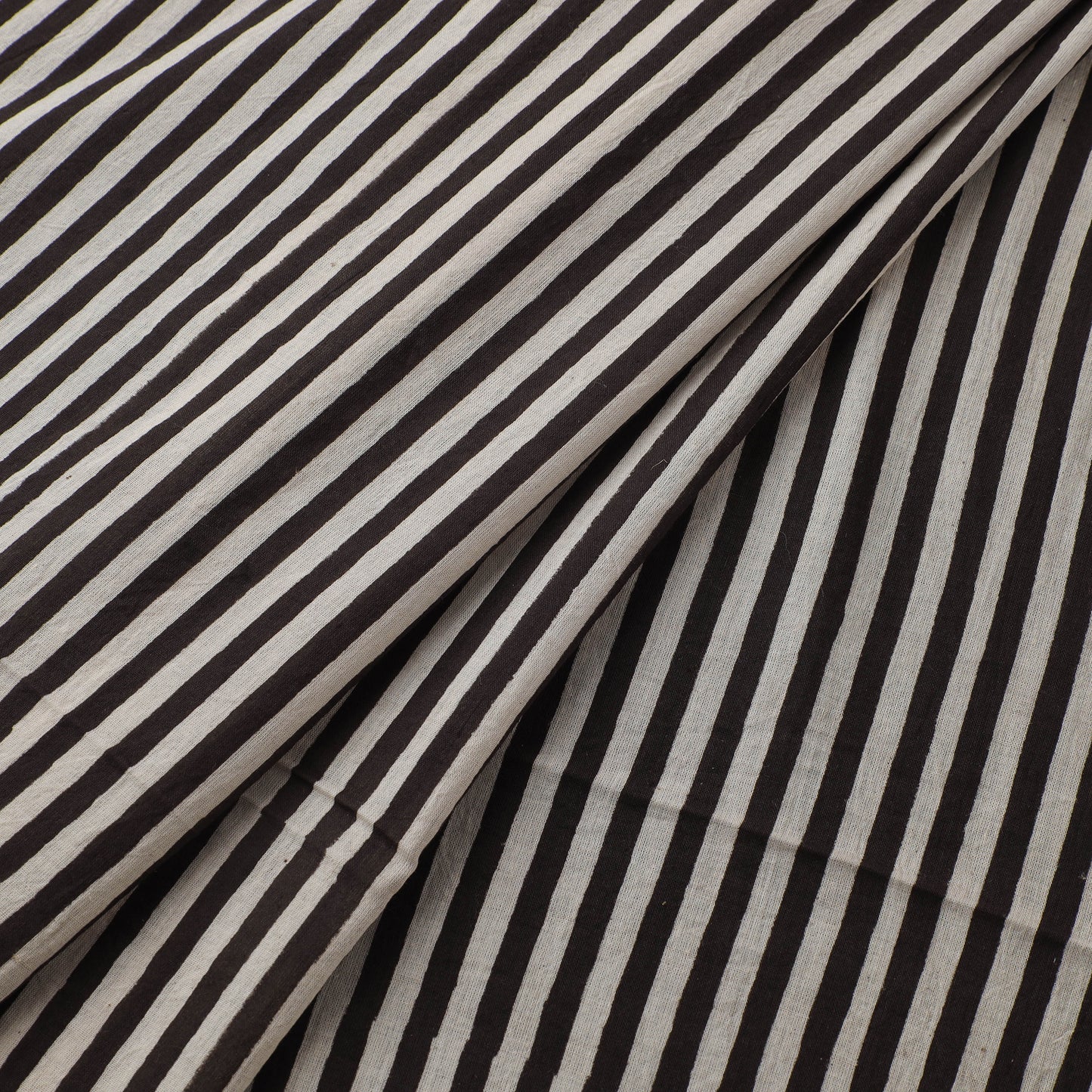 White - Hand Block Ajrakh Print Natural Dyed Pure Mul Cotton Fabric 11