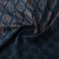 Blue - Natural Dyed Hand Block Print Ajrakh Cotton Hakoba Fabric 25