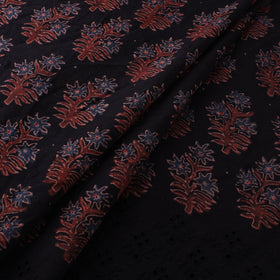 Natural Dyed Hand Block Print Ajrakh Cotton Hakoba Fabric 27