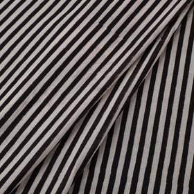 White - Hand Block Ajrakh Print Natural Dyed Pure Mul Cotton Fabric 06