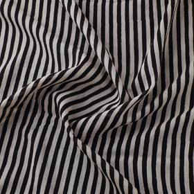 White - Hand Block Ajrakh Print Natural Dyed Pure Mul Cotton Fabric 06