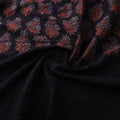 Black - Natural Dyed Hand Block Print Ajrakh Cotton Hakoba Fabric 27