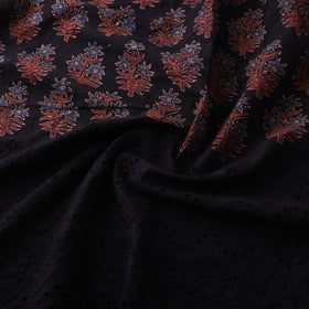 Natural Dyed Hand Block Print Ajrakh Cotton Hakoba Fabric 27
