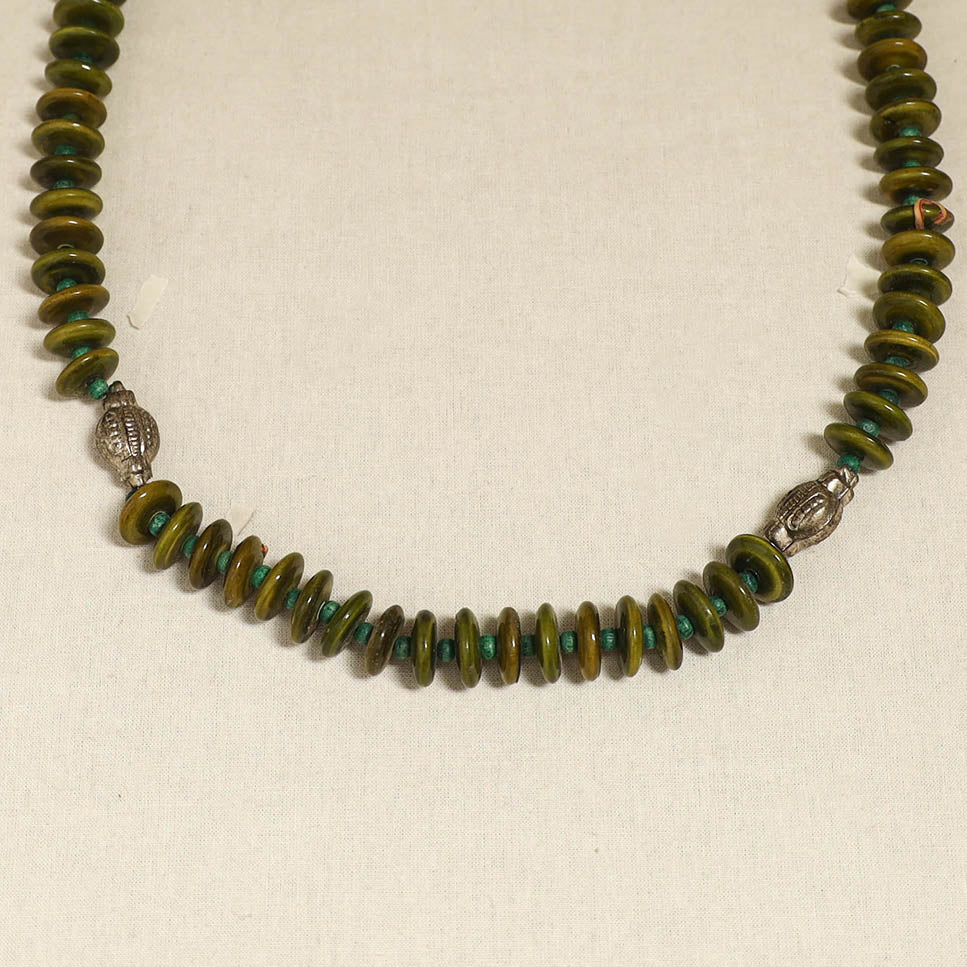 Green - Channapatna Handcrafted Wooden Necklace 59