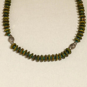 Green - Channapatna Handcrafted Wooden Necklace 59