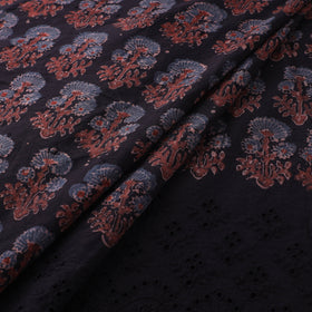 Natural Dyed Hand Block Print Ajrakh Cotton Hakoba Fabric 29