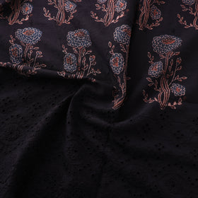 Natural Dyed Hand Block Print Ajrakh Cotton Hakoba Fabric 30