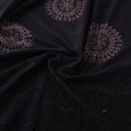 Black - Natural Dyed Hand Block Print Ajrakh Cotton Hakoba Fabric 31
