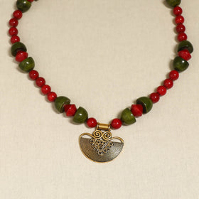 Red - Channapatna Handcrafted Wooden Necklace 48