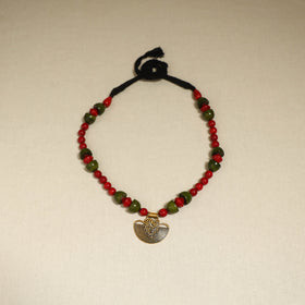Red - Channapatna Handcrafted Wooden Necklace 48