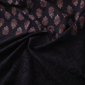 Natural Dyed Hand Block Print Ajrakh Cotton Hakoba Fabric 32