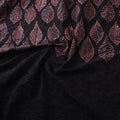 Black - Natural Dyed Hand Block Print Ajrakh Cotton Hakoba Fabric 33